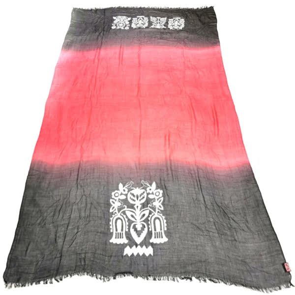 Black Yalda Scarf, 200x100cm