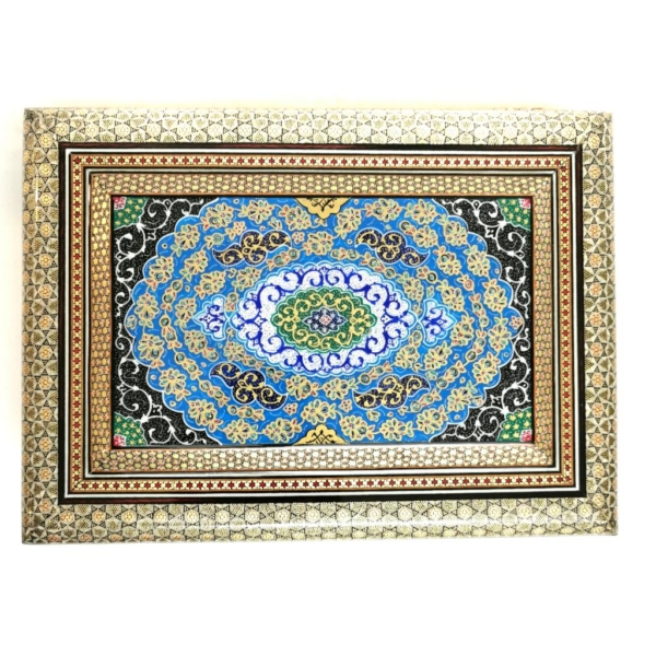 X Large Tazhib Star Khatam Kari Jewellery Box 31 x 22cm