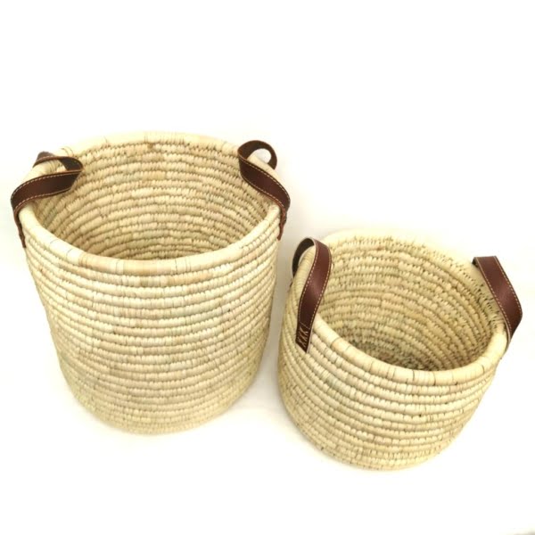 Persian Woven Storage Basket Set of 2