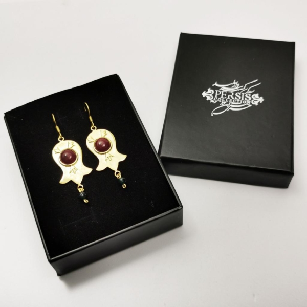 Tulip Pomegranate Earrings