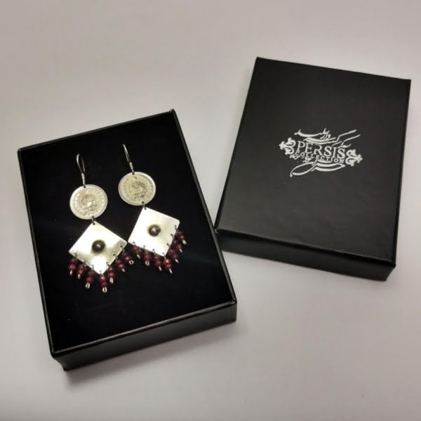 Silver Kingdom Coin Earrings