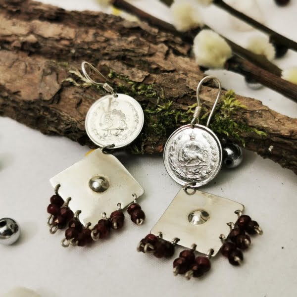 Silver Kingdom Coin Earrings