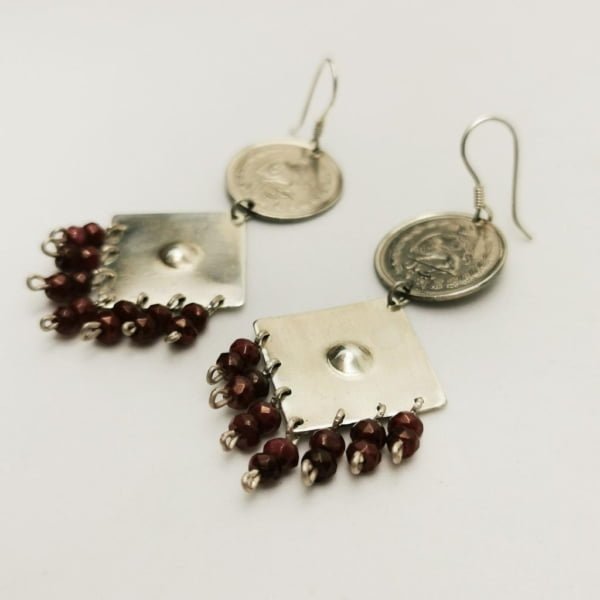 Silver Kingdom Coin Earrings