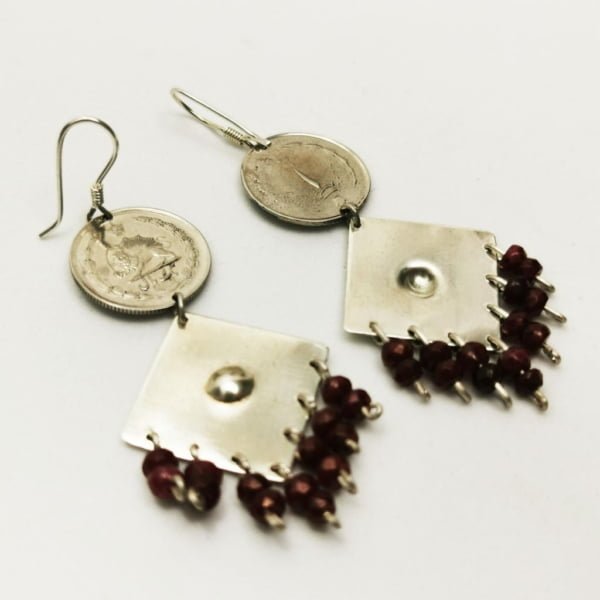 Silver Kingdom Coin Earrings