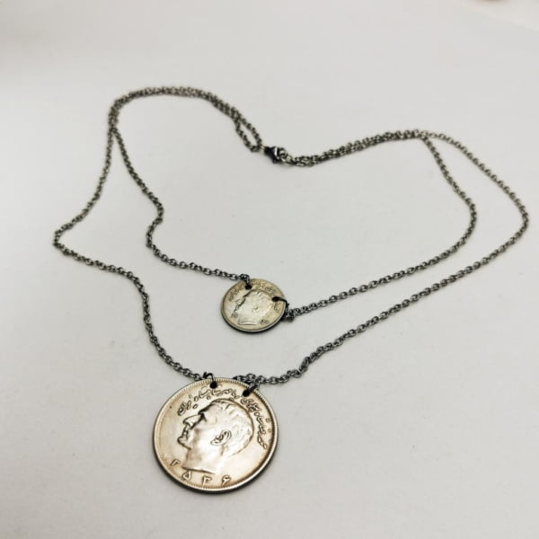 DOUBLE KINGDOM COINS NECKLACE