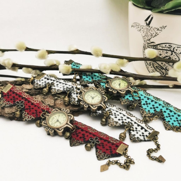 Balochi Embroidery Watch Bracelet