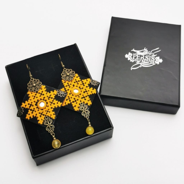 ROYAL YELLOW BALOCHI EARRINGS