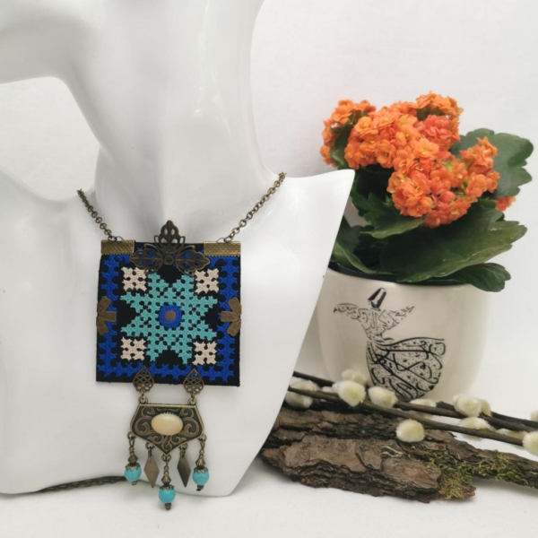 TURQUOISE TEARS BALOCHI NECKLACE