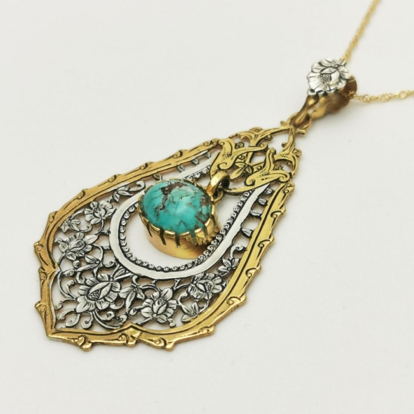 PERSIAN ART TURQUOISE NECKLACE