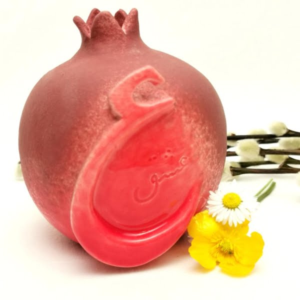 Handmade Pottery Love Pomegranate