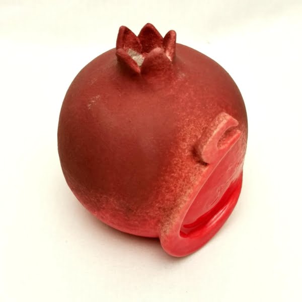 Handmade Pottery Love Pomegranate