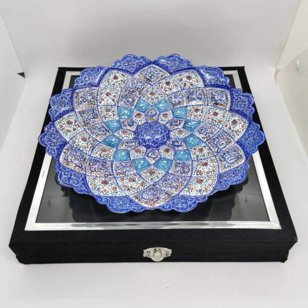 Minakari Enamel Wall Hanging Plate 25cm