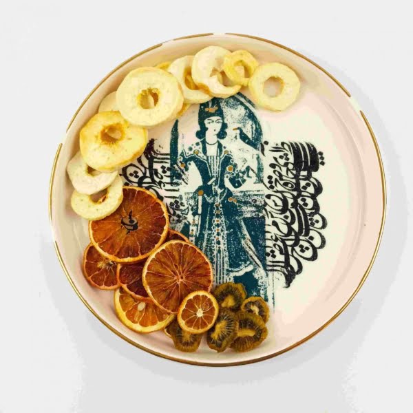 Qajar Girl Platter Tray