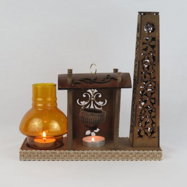 Candle / Incense & Liquid Incense Holder