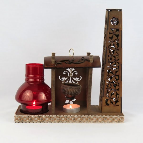 Candle / Incense & Liquid Incense Holder