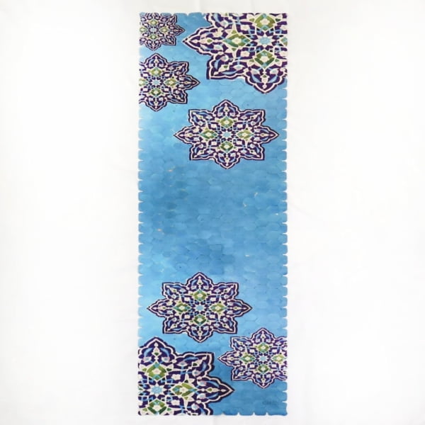 Persian Blue Tile Table Runner 135cm