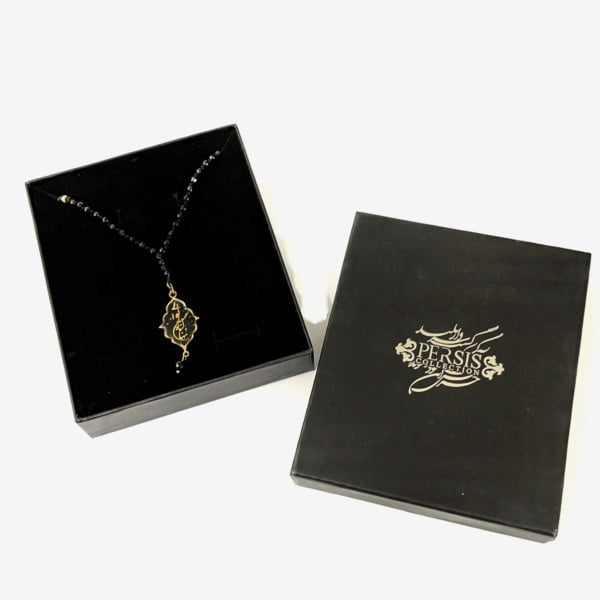 Only Sin 24k Gold Poetry Pattern Necklace