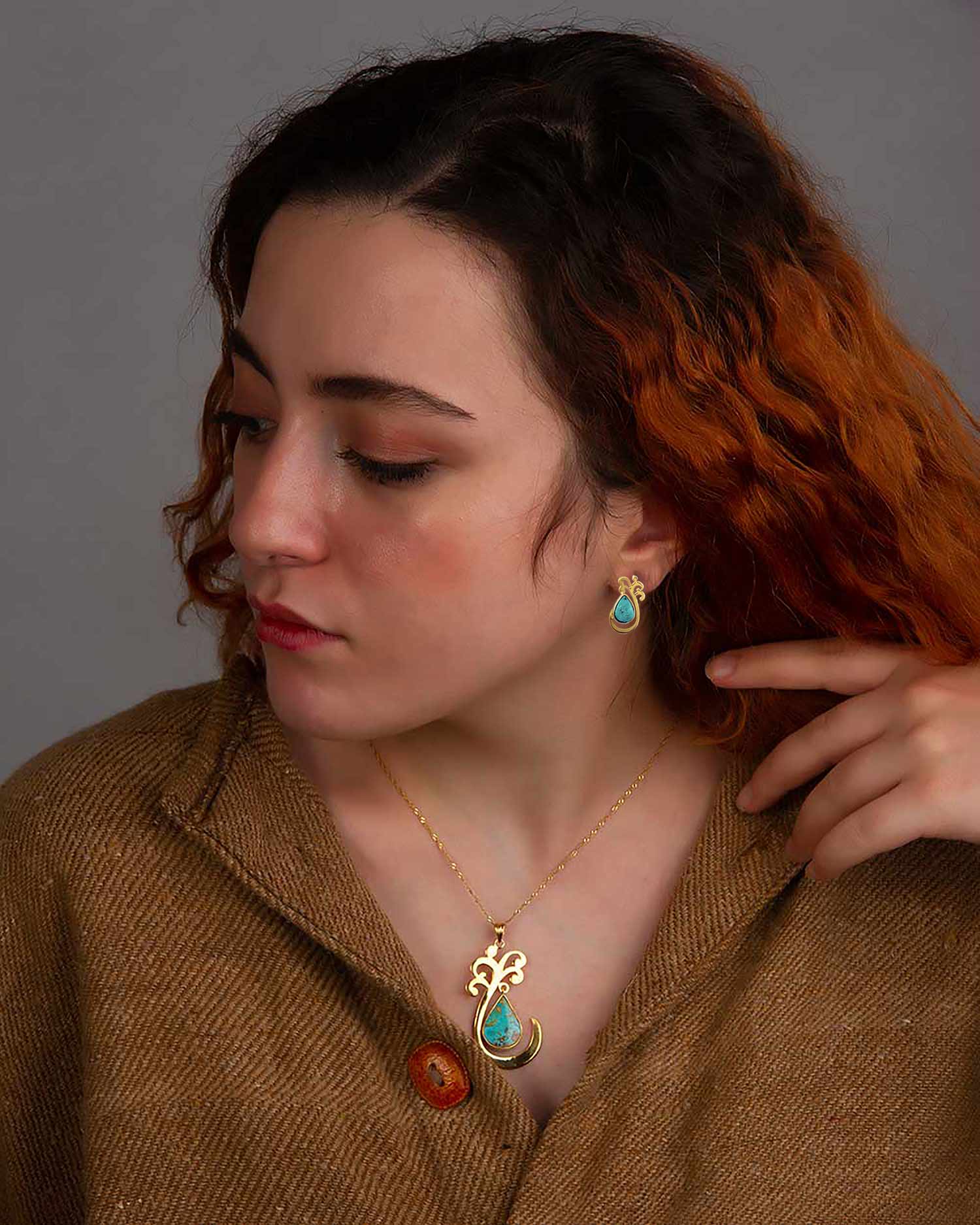 Neyshabur Necklace and Earring Set