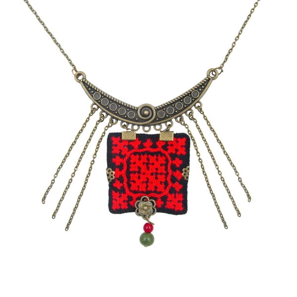 Red Tear Balochi Jewelry Set