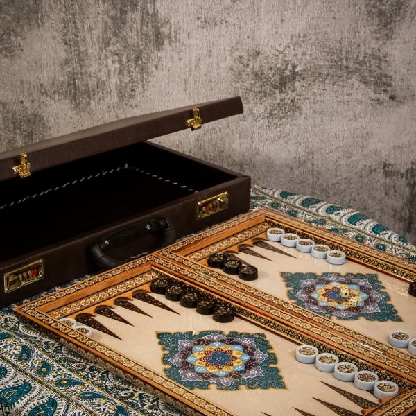 Khatam Backgammon and Chess Set – Tazhib