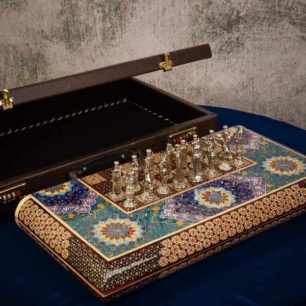 Khatam Backgammon and Chess Set – Tazhib