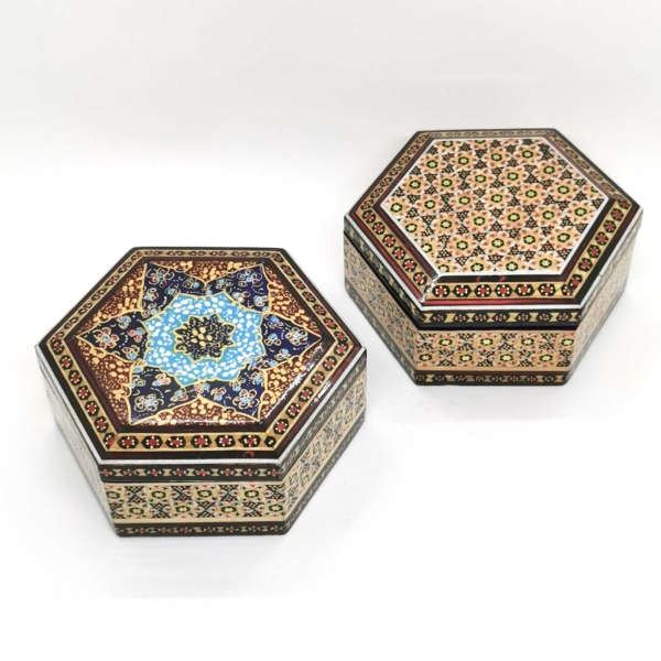 Khatam Jewellery Box, 12cm