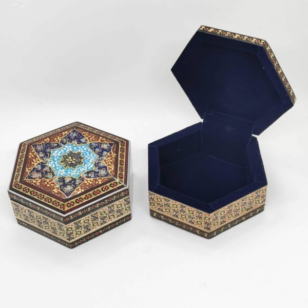 Khatam Jewellery Box, 12cm