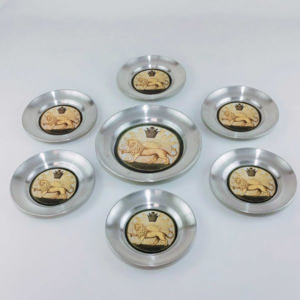 Lion and Sun Plate Set