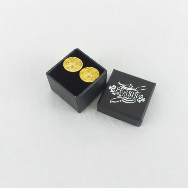 Golden Lion and Sun Cufflinks