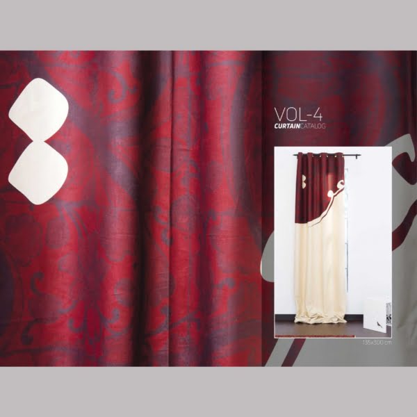 Love Calligraphy Design Curtains