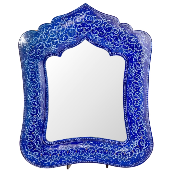 Minakari Persian Mirror and Candle Holder Set