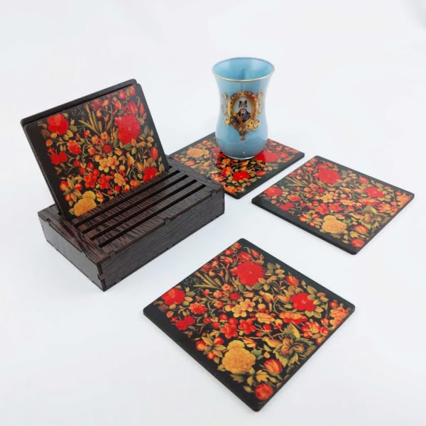 Persian Floral Coasters Set of 6