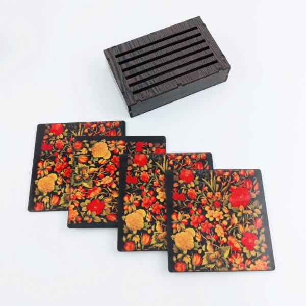 Persian Floral Coasters Set of 6