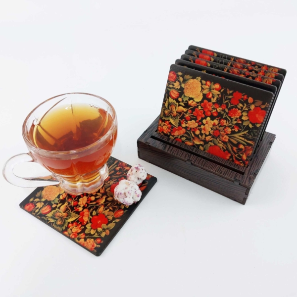 Persian Floral Coasters Set of 6