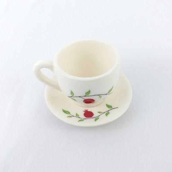 Pomegranate Ceramic Cup Set