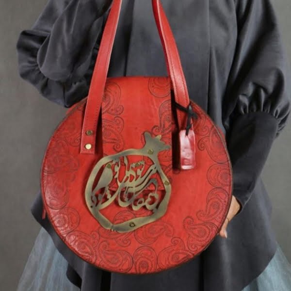 Red Pomegranate Leather Bag