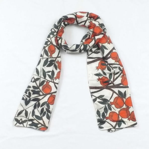 Pomegranate Garden Scarf