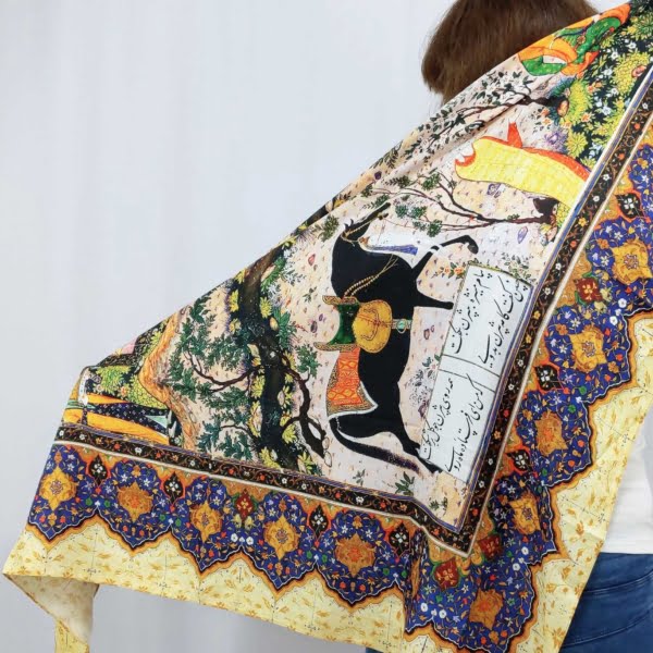 Scarf with Shahnameh Design