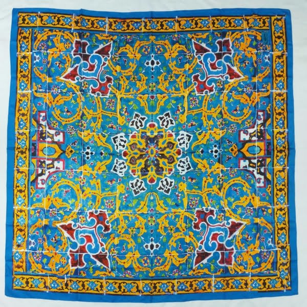 Scarf with Mosque Tile Design