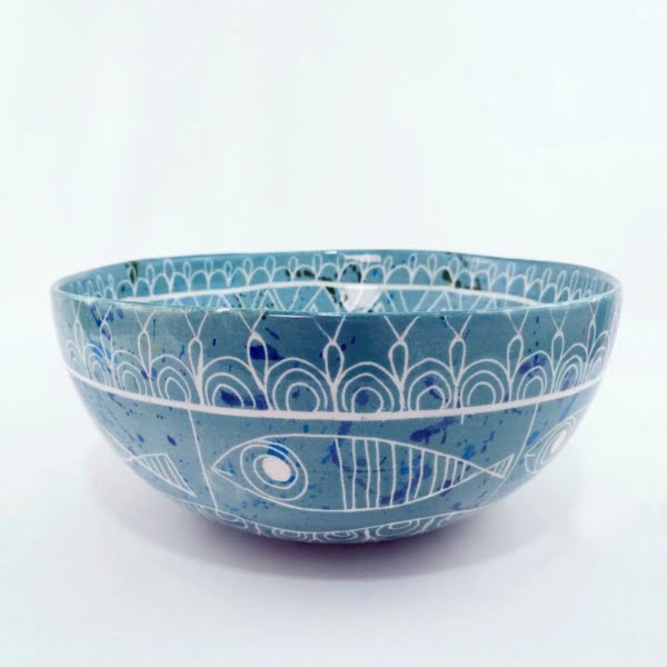 Toranj Large Bowl 31cm Turquoise