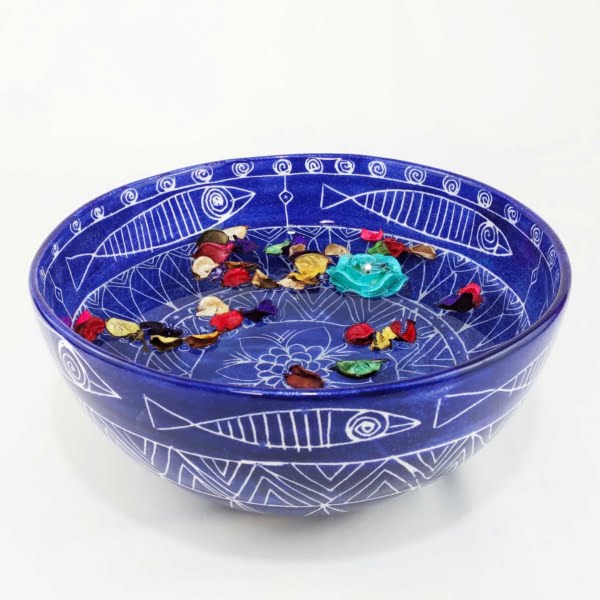 Toranj Large Bowl 31cm Blue