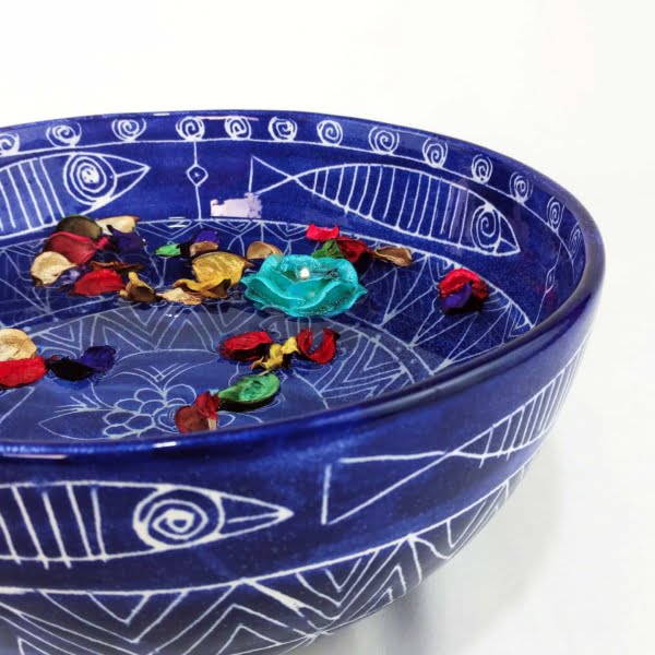 Toranj Large Bowl 31cm Blue