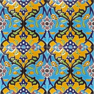 Seven Color Tiles of Qajar Design