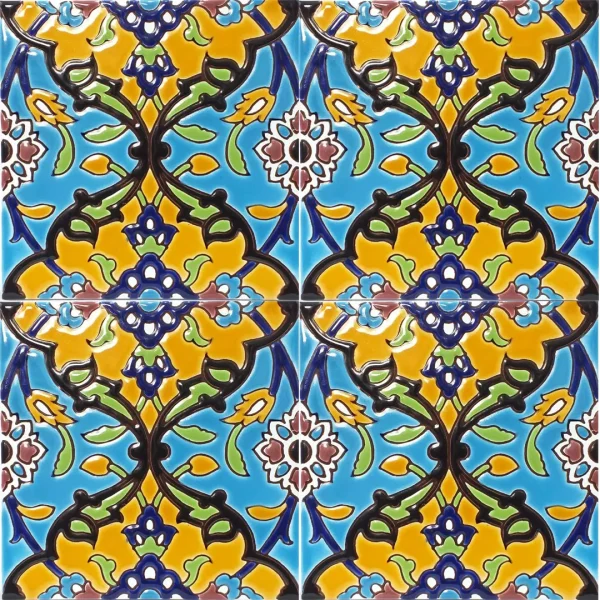 Seven Color Tiles of Qajar Design