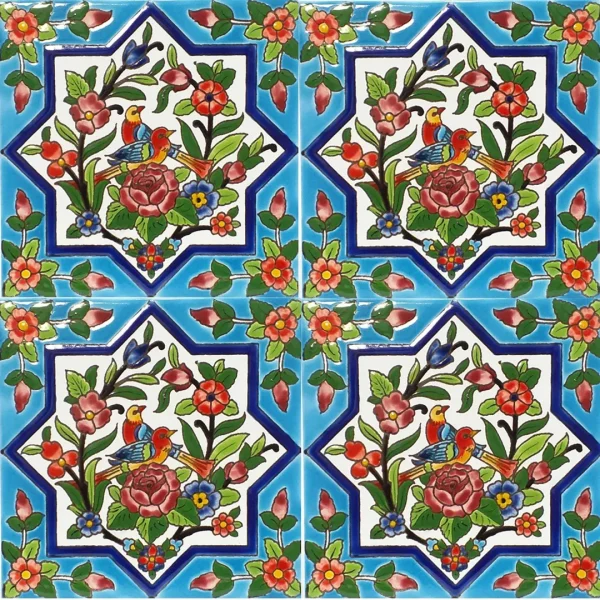 Flower and Bird Design Tiles