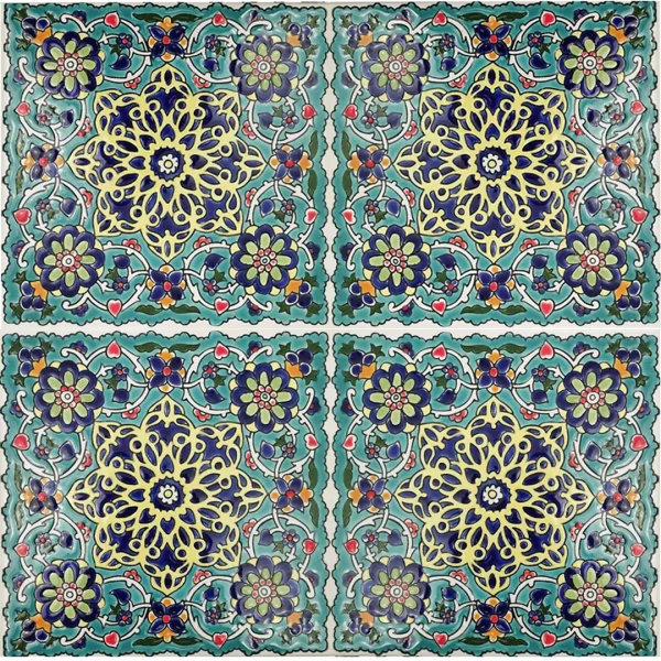 Blue Flower Persian Tile(K208)