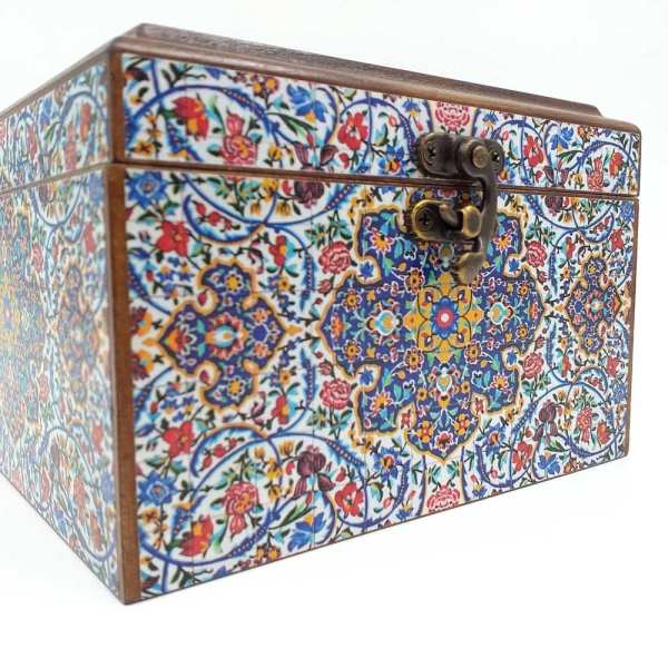 Decorative Storage Box Hatchway Pattern 15 x 15cm