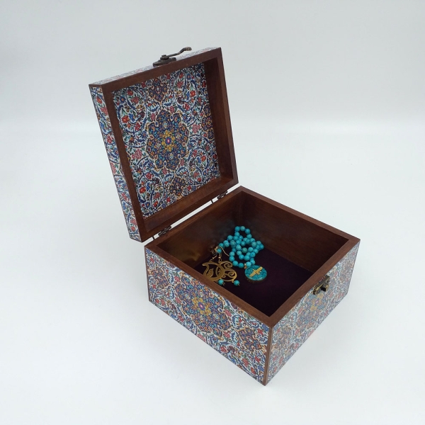 Decorative Storage Box Hatchway Pattern 15 x 15cm