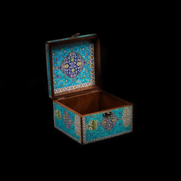 Decorative Storage Box Eslimi Pattern 15 x15cm