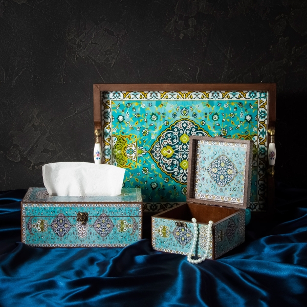 Decorative Storage Box Eslimi Pattern 15 x15cm